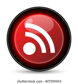 Rss sign icon. Internet button on white background. EPS10 vector