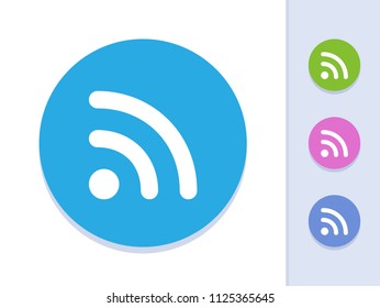 RSS Sign - Simple Icons. A minimalistic vector icon.