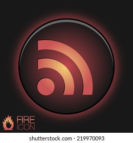 rss symbol. character news symbol.
