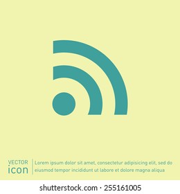 rss symbol. character news symbol.