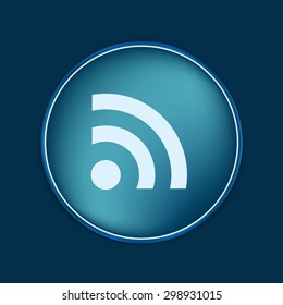 rss symbol. character news symbol.