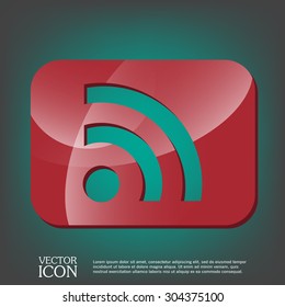 rss symbol. character news symbol.
