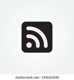 RSS symbol icon design vector 