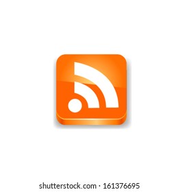 Rss vector button.