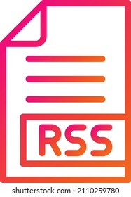 RSS Vector Icon Design Illustration