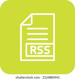 RSS Vector Icon Design Illustration