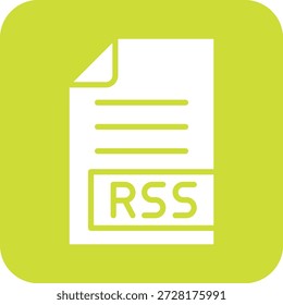 Ilustración de diseño de icono de Vector RSS