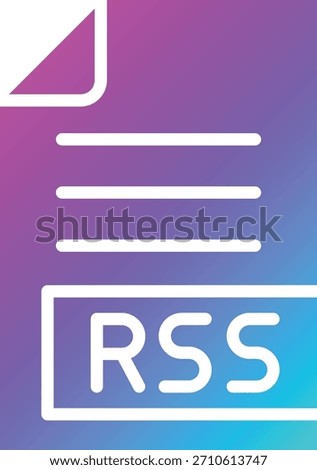 RSS Vector Icon Design Illustration