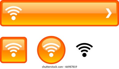 Rss web buttons. Vector illustration.