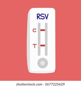 Conceito de infecção por RSV. ilustração de vetor