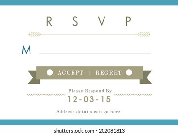 RSVP blue ribbon theme II