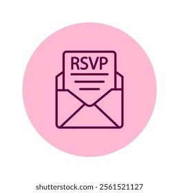 RSVP pentaglow , vector, pixel perfect, illustrator file