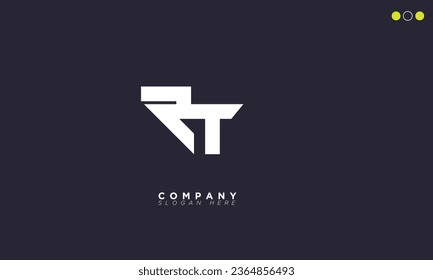 RT Alphabet lettres Initiales Logo du monogramme TR, R et T