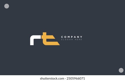 RT Lettres alphabétiques Initiales Logo monogramme TR, R et T
