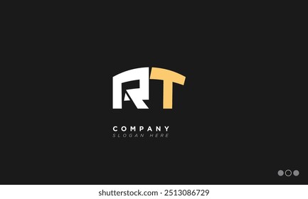 RT Lettres alphabétiques Initiales Logo monogramme TR, R et T