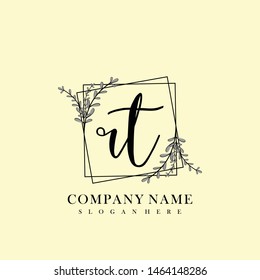 RT Initial beauty floral logo template