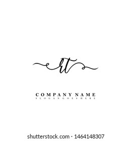 RT Initial beauty floral logo template