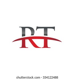 RT initial company red swoosh logo