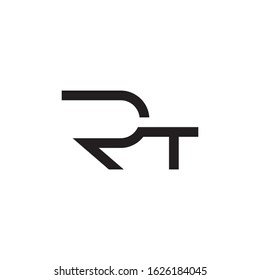 RT initial letter logo template vector icon design