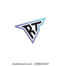 RT letter combination cool logo esport or gaming initial logo as a inspirational concept design