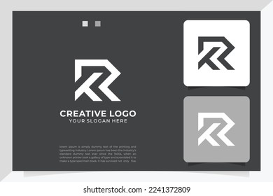 Diseño del logo de la carta RT sobre fondo de lujo. Concepto del logotipo de la letra de la letra del monograma TR. Diseño de iconos de RT. TR elegante y Professional diseño de iconos de letras en color blanco sobre fondo negro.