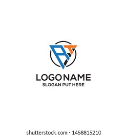 RT Letter logo design template