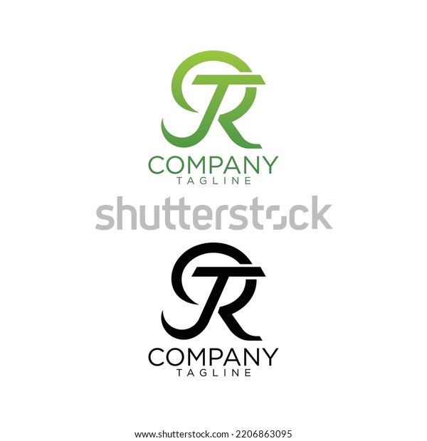 Rt Logo Design Premium Vector Templates Stock Vector Royalty Free