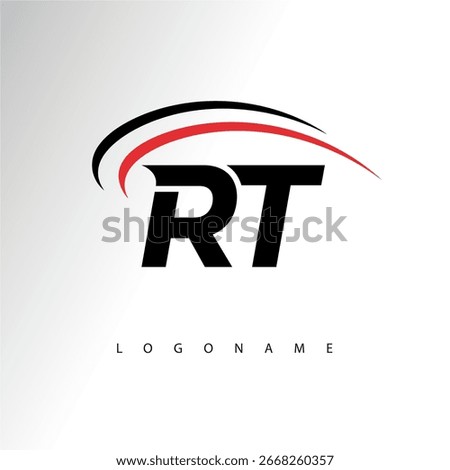 RT Modern Minimalist Letter Monogram Logo - Sleek Stylish Branding and Visual Identity Design