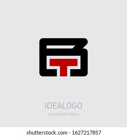 RT - monogram or logotype. R and T - initials or logo. Vector Design element or icon.