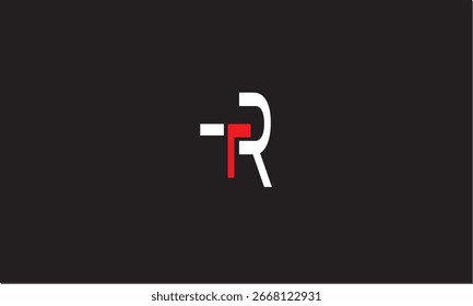 MONOGRAMA DEL LOGOTIPO DE LA LETRA ABSTRACTAS RT, TR