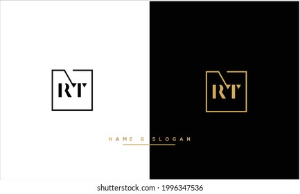 RT ,TR Abstract Letters Logo MONOGRAM
