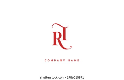 RT, TR Alphabet Letters Logo Monogram