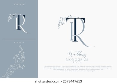 RT TR Initial Wedding Logo Monogram