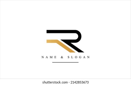 RT, TR, R, T abstract letters logo monogram