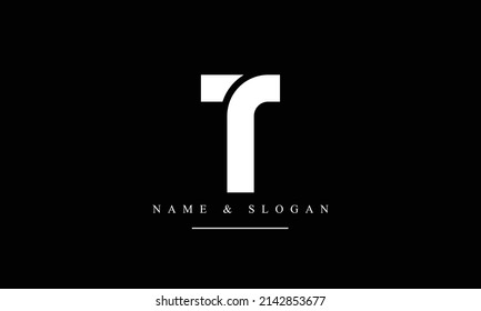 RT, TR, R, T abstract letters logo monogram