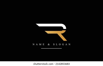 RT, TR, R, T abstract letters logo monogram