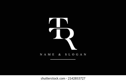 RT, TR, R, T letras abstractas monograma logotipo