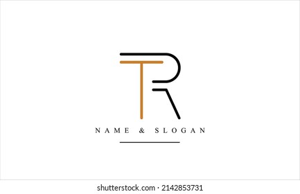 RT, TR, R, T abstract letters logo monogram