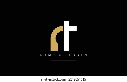 RT, TR, R, T abstract letters logo monogram