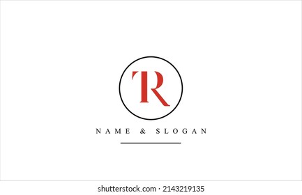 RT, TR, R, T abstract letters logo monogram