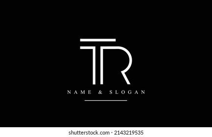 RT, TR, R, T abstract letters logo monogram