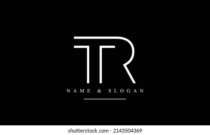 RT, TR, R, T abstract letters logo monogram
