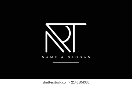 RT, TR, R, T abstract letters logo monogram