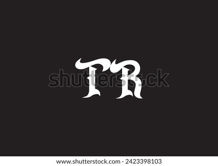 RT, TR, R, T abstract letters logo monogram [[stock_photo]] © 