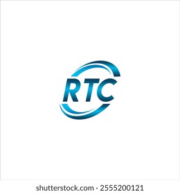 RTC initials logo with a gradient blue circle on a white background