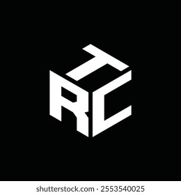 RTC leter logo, cube logo, vector logo modern alphabet font overlap style. calligraphy designs for logo, Poster, Invitation, etc.