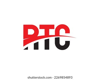 RTC Letter Initial Logo Design Vector Illustration