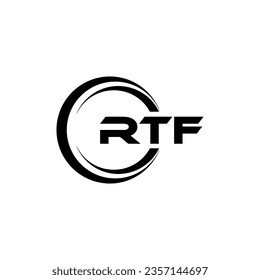 Diseño de logotipos RTF, inspiración para una identidad única. Elegancia moderna y diseño creativo. Marca tu éxito con el impresionante logotipo.
