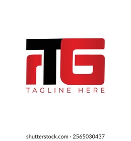RTG Letter Initial Logo Design Vector Illustration