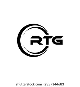 RTG Logo Design, Inspiration for a Unique Identity. Modern Elegance and Creative Design. Watermark Your Success with the Striking this Logo.